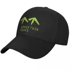 新品 ツインピークス プリント キャップ 野球帽 帽子 黒 緑 ユニセックス