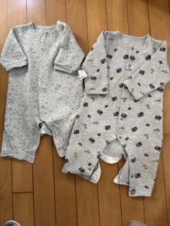 UNIQLO ベビー キルトカバーオール 70cm 80cm 2枚セット