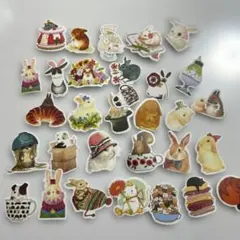 シール　動物シリーズ　31枚入り