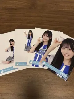 藤嶌果歩 日向坂46 横浜DeNAベイスターズユニフォーム 生写真 4種