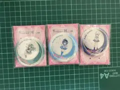 美少女戦士セーラームーン 缶ミラー 缶バッチ ３個 セブンイレブン コラボ