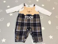 BABYDOLL Disney くまのプーさん ロンパース チェック柄のサムネイル
