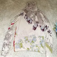 エトロ　ETRO 花柄タートルネックニット ペイズリー　カシミヤ　シルクのサムネイル
