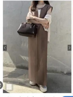 GRL ノースリーブジャンパースカート dk9640