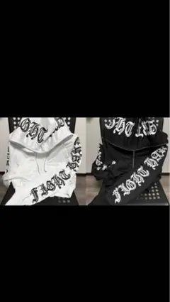 クロップド　フルジップ　パーカー　オールドイングリッシュ　セット　y2k