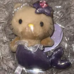 ハローキティ ファンタジーマスコットキーホルダー マーメイド　日焼け パープル