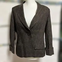 KEIZO AYATAヘリンボーン柄 テーラードシルク混ジャケット 、週末値下げ