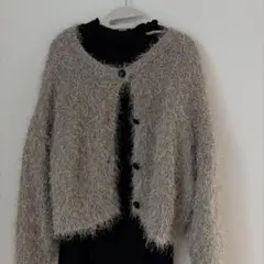 シャギーニットカーデ　しまむら