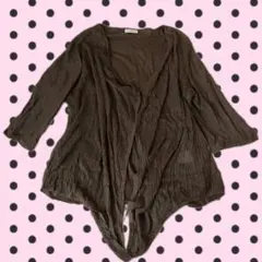 平成 森ガール coquette フリル ボレロカーディガン フェアリーグランジ