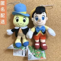 ディズニー100 ピノキオ ジミニー　ぬいぐるみ　マスコット　プライズ
