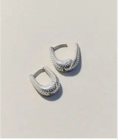 ララガン　TINY TINY DOT PUFFY HOOPS - SILVERのサムネイル