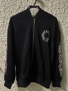 ブラック ジップアップパーカー 即日発送可