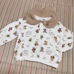 テータテート くま耳付きトレーナー 110