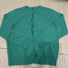 クルーネック カーディガン グリーン Lのサムネイル