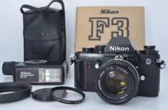 [동작 미품] Nikon F3 니콘 블랙 일안 리플렉스 필름 카메라 취설 첨부