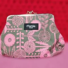 Marble SUD 花柄がま口ポーチ