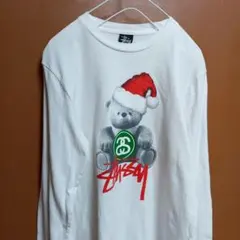 Stussy サンタ ベア ロング スリーブ T シャツ