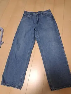 UNIQLO ワイドパンツ ブルー 　W76cm