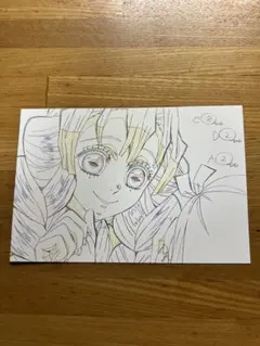 鬼滅の刃　原画ポストカード　甘露寺蜜璃　①