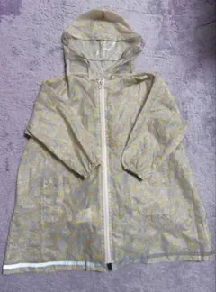 petit main リバティ風　花柄　レインコート M