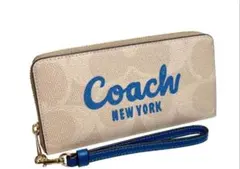 【平日限定特価】COACH/アウトレット 長財布(パシフィックブライトミネラル)