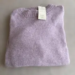 【新品 】長袖ニットセーター ラベンダー　3L