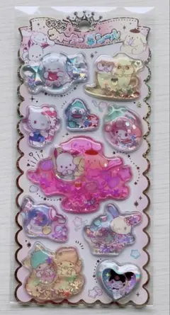 【正規品】サンリオ　ウォーターinシール　きらりんウォーターシール　集合