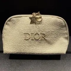 【美品】Dior ディオール ノベルティポーチ ラメツイード