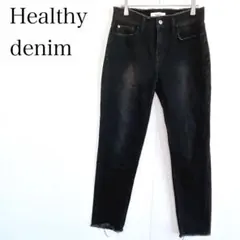 Healthy DENIM ヘルシーデニム カットオフデニムパンツ ブラック