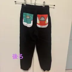 新幹線デザイン ロングパンツ ブラック
