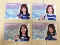 2025年ファイターズガールグッズ　ハードブロマイド【シークレット】　４枚セット