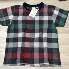 チェック柄 Tシャツ 135サイズ 新作タグ付き