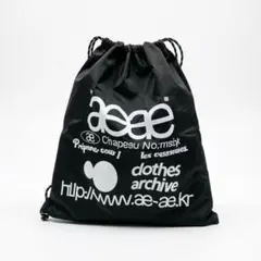 AEAE ドローストリングバッグ ブラック　韓国製　【新品・未使用】