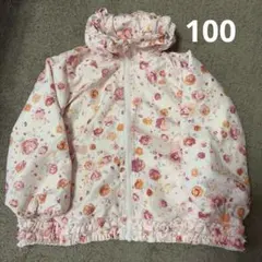 Biquette Club 花柄ジャケット 100 バラピンク　ビケットクラブ