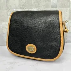 グッチ GUCCI ショルダーバッグ ミニ ブラック レザー ロゴ ヴィンテージ