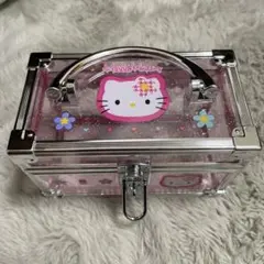 ハローキティ 透明アクリルボックス ミニバニティケース