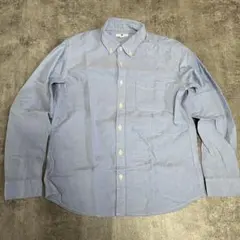 UNIQLO 水色 シャツ 160 オックスフォードシャツ　子供　卒業式など
