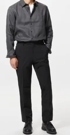 ⬛️76×76UNIQLO ユニクロ感動パンツブラック 黒ドライ機能付新品タグ付