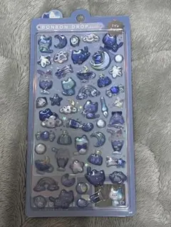 【国内正規品】よるねこ　ボンボンドロップシール　オリジナル