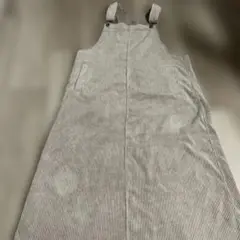 Samansa Mos2 ベージュ コーデュロイ　ジャンバースカート