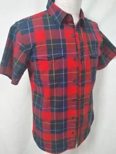 ★美品★即日出荷★XLARGE★半袖チェックシャツ★