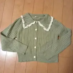 ems exciteニット・ニットカーディガン・襟付きカーディガン・ガーリー服