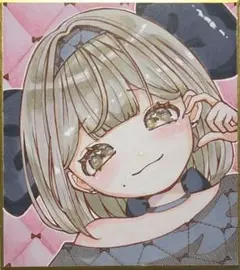 オリジナル 手描きイラスト アナログ 色紙