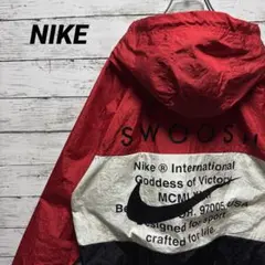910【平野紫耀着用】ナイキ　スウッシュ刺繍ロゴ　人気のL　ナイロンジャケット