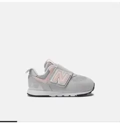New Balance 574キッズ スニーカー グレー ピンク 15センチ