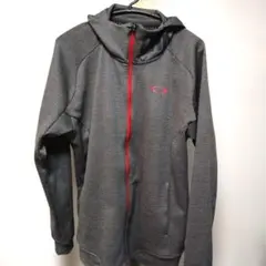 Oakley フルジップ フード付き パーカー グレー