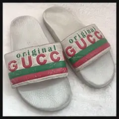 GUCCI GG柄 ビーチサンダル 袋付き - メルカリ