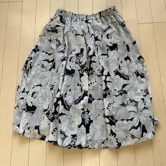 リバーシブル ひざ丈スカート