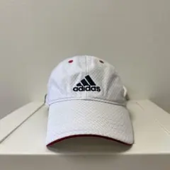 adidas アディダス　キャップ　スポーツ　日除け付き　ホワイト