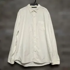 GAP　シャツ　ホワイト　白　Lサイズ 長袖　ボタンダウン